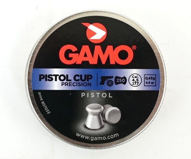 Пули Gamo Pistol Cup 4,5 мм, 0,45 грамм, 250 штук