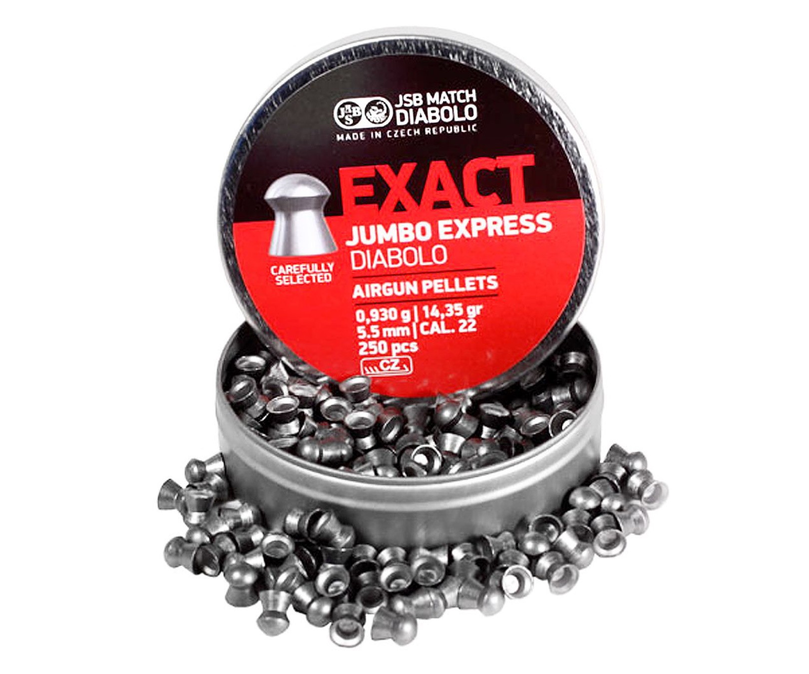 Пули JSB Exact Jumbo Express Diabolo 5,5 мм, 0,93 грамм, 500 штук, изображение 2