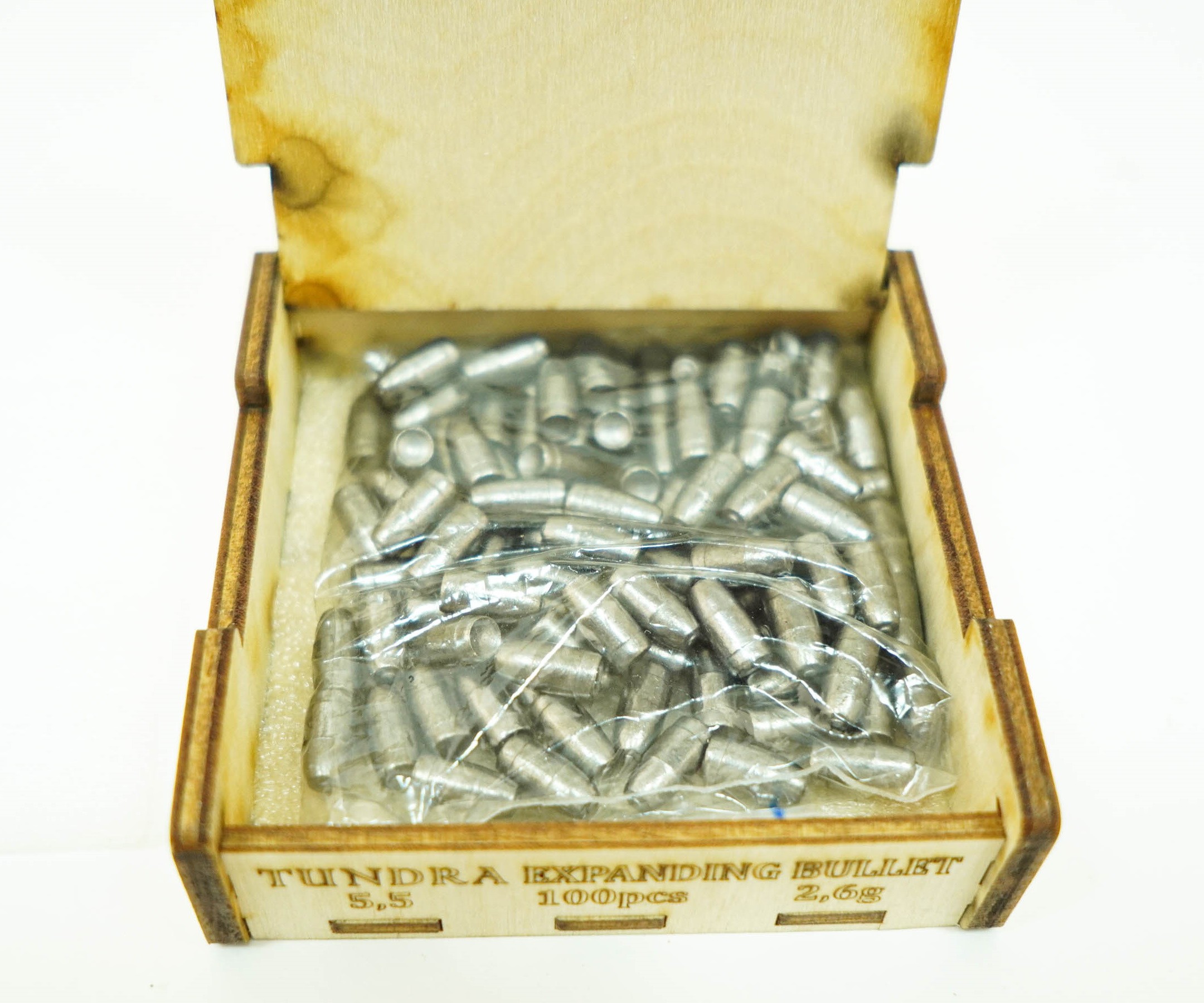 Пули полнотелые Tundra Expanding Bullet 5,5 (5,54) мм, 2,6 г (100 штук), изображение 2