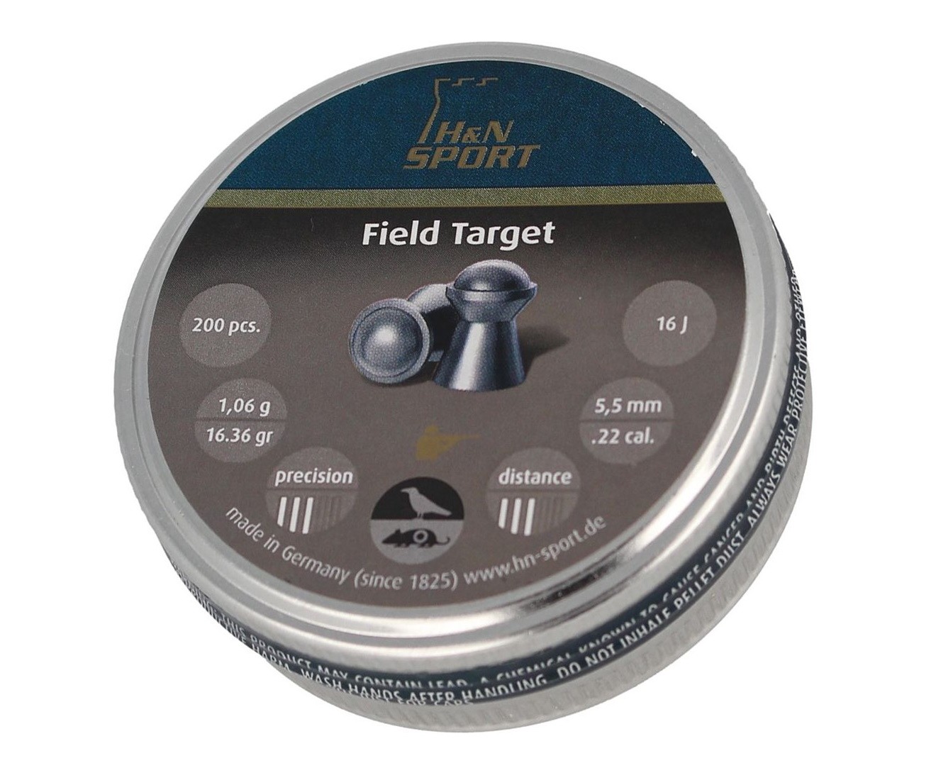 Пули H&N Field Target 5,5 мм, 1,06 грамм, 200 штук, изображение 3