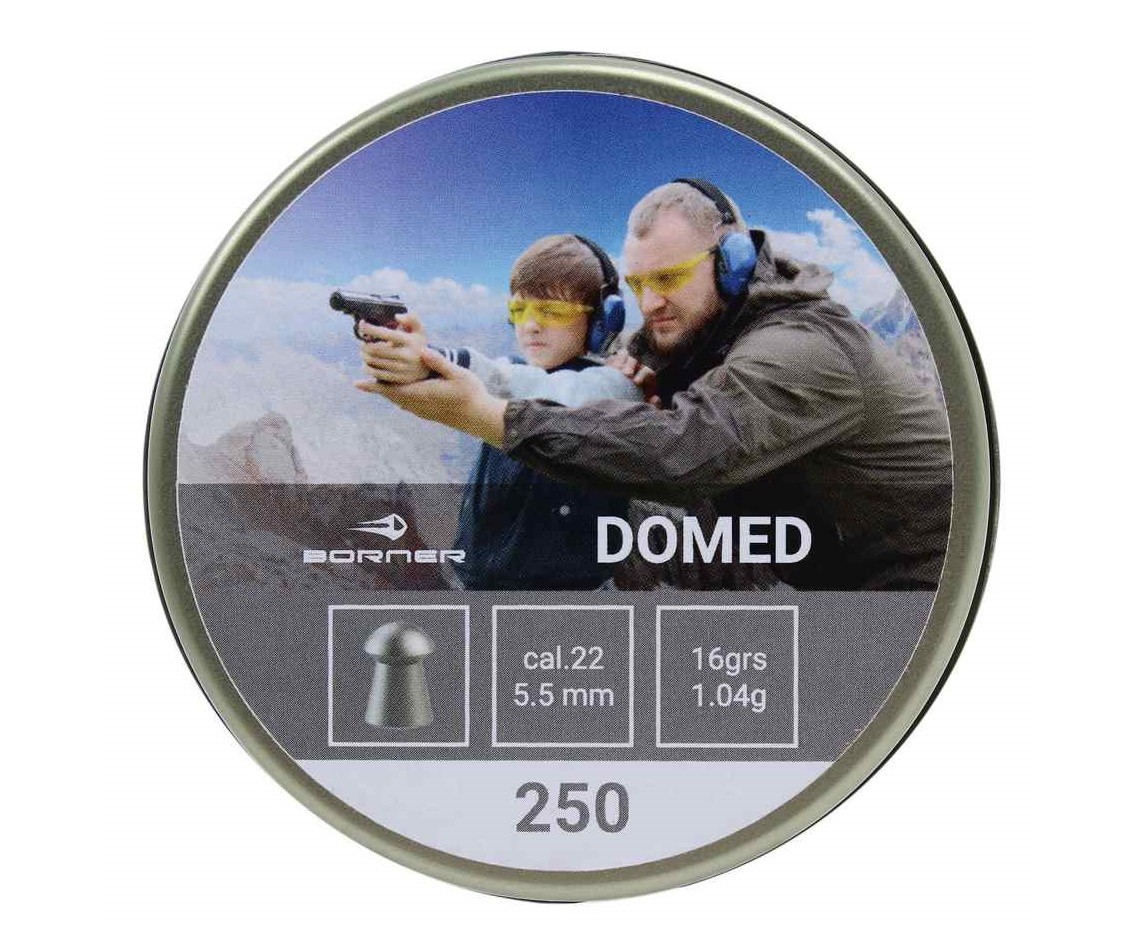 Пули Borner Domed 5,5 мм, 1,04 грамм, 250 штук