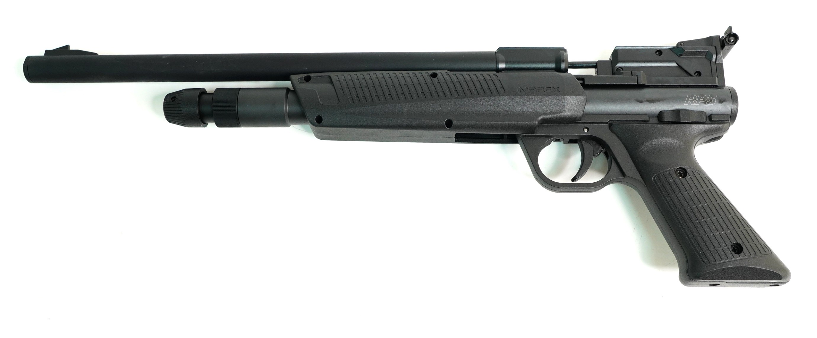 Пневматический пистолет Umarex RP5 (2x12г CO₂) прицел Walther 4x32, съемный приклад, изображение 4