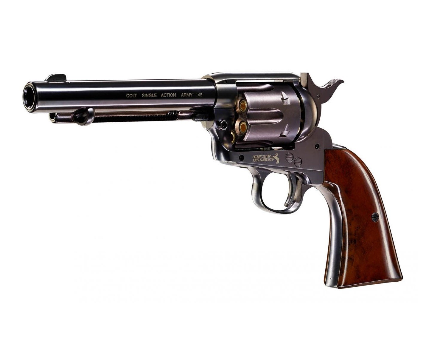 Пневматический револьвер Umarex Colt Single Action Army (SAA) .45 Pellet Blued, пулевой (5,5"), изображение 5