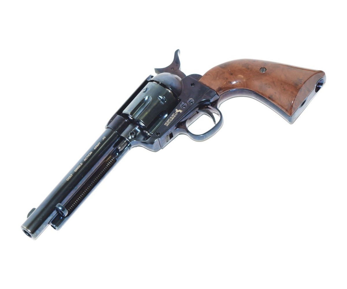Пневматический револьвер Umarex Colt Single Action Army (SAA) .45 Pellet Blued, пулевой (5,5"), изображение 3