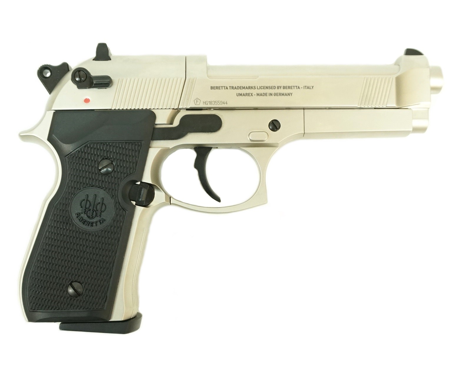 Пневматический пистолет Umarex Beretta M92 FS (никель), изображение 2