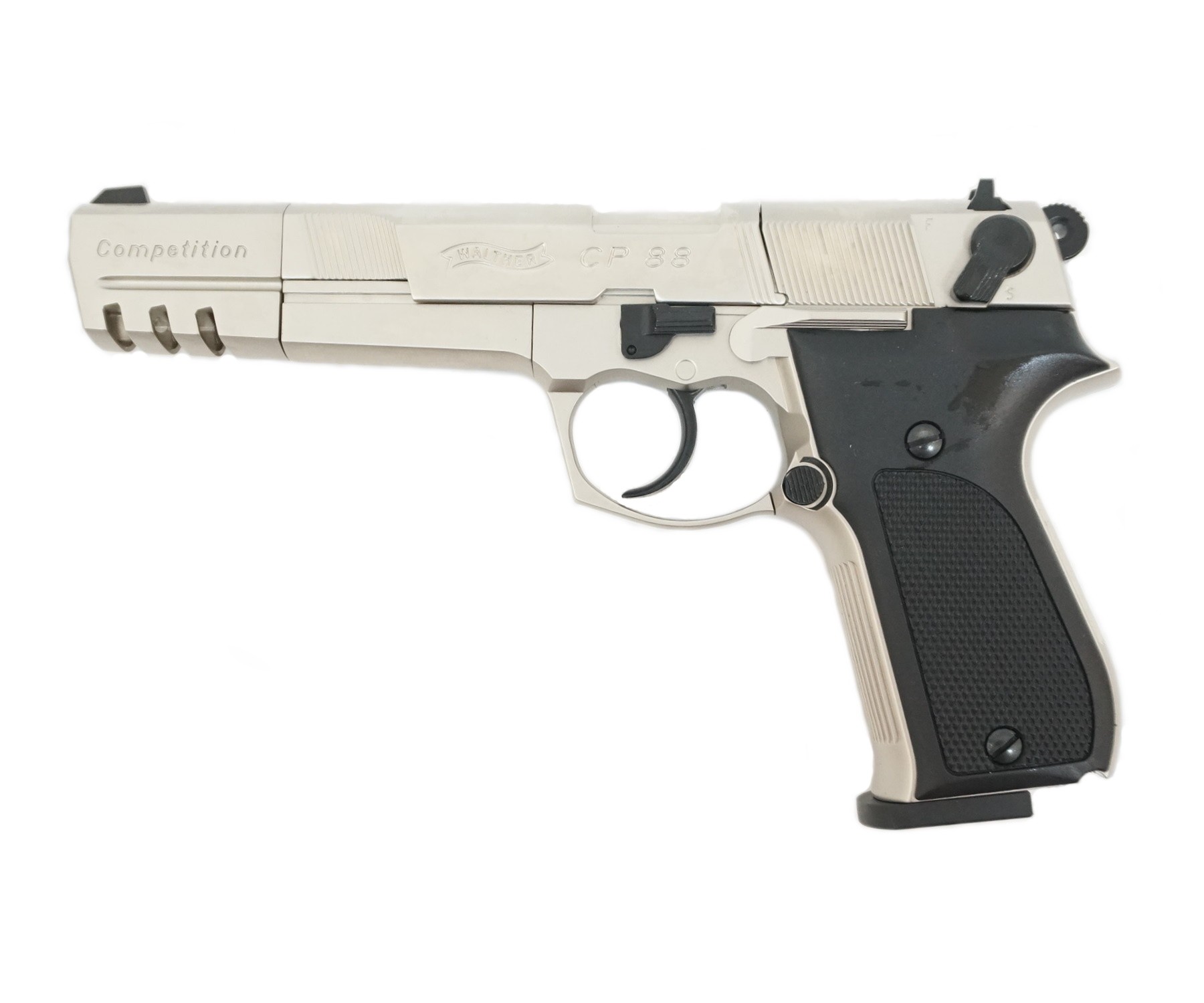 Пневматический пистолет Umarex Walther CP88 Competition Nickel, изображение 9