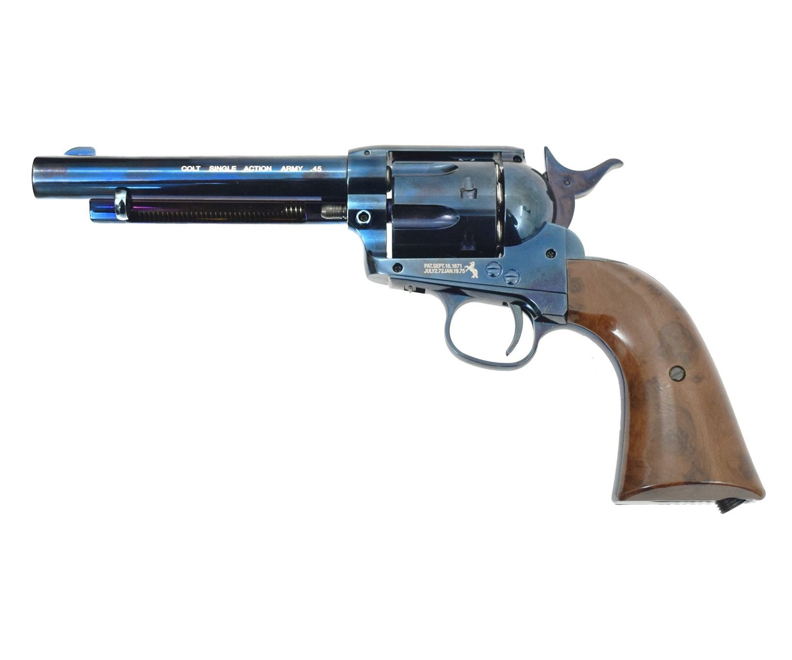 Пневматический револьвер Umarex Colt Single Action Army (SAA) .45 Pellet Blued, пулевой (5,5")