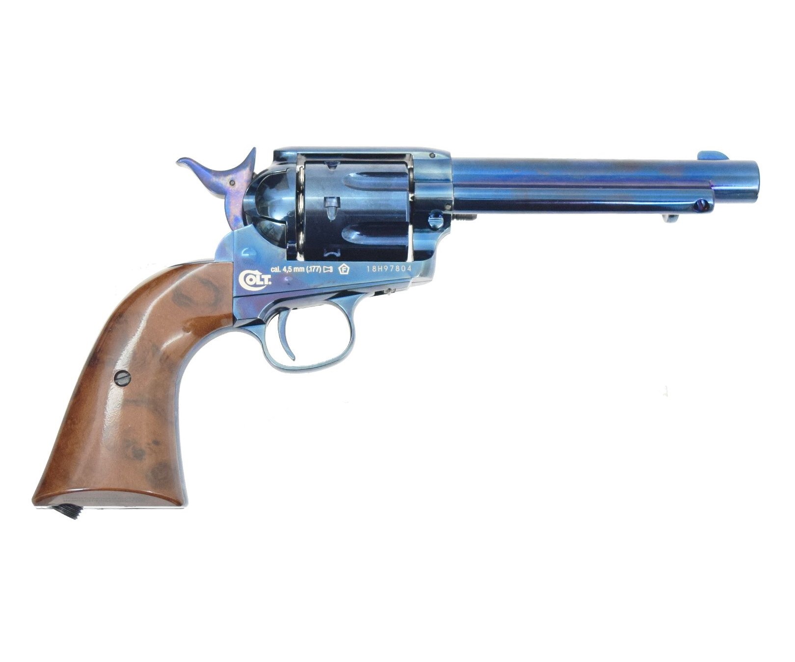 Пневматический револьвер Umarex Colt Single Action Army (SAA) .45 Pellet Blued, пулевой (5,5"), изображение 7