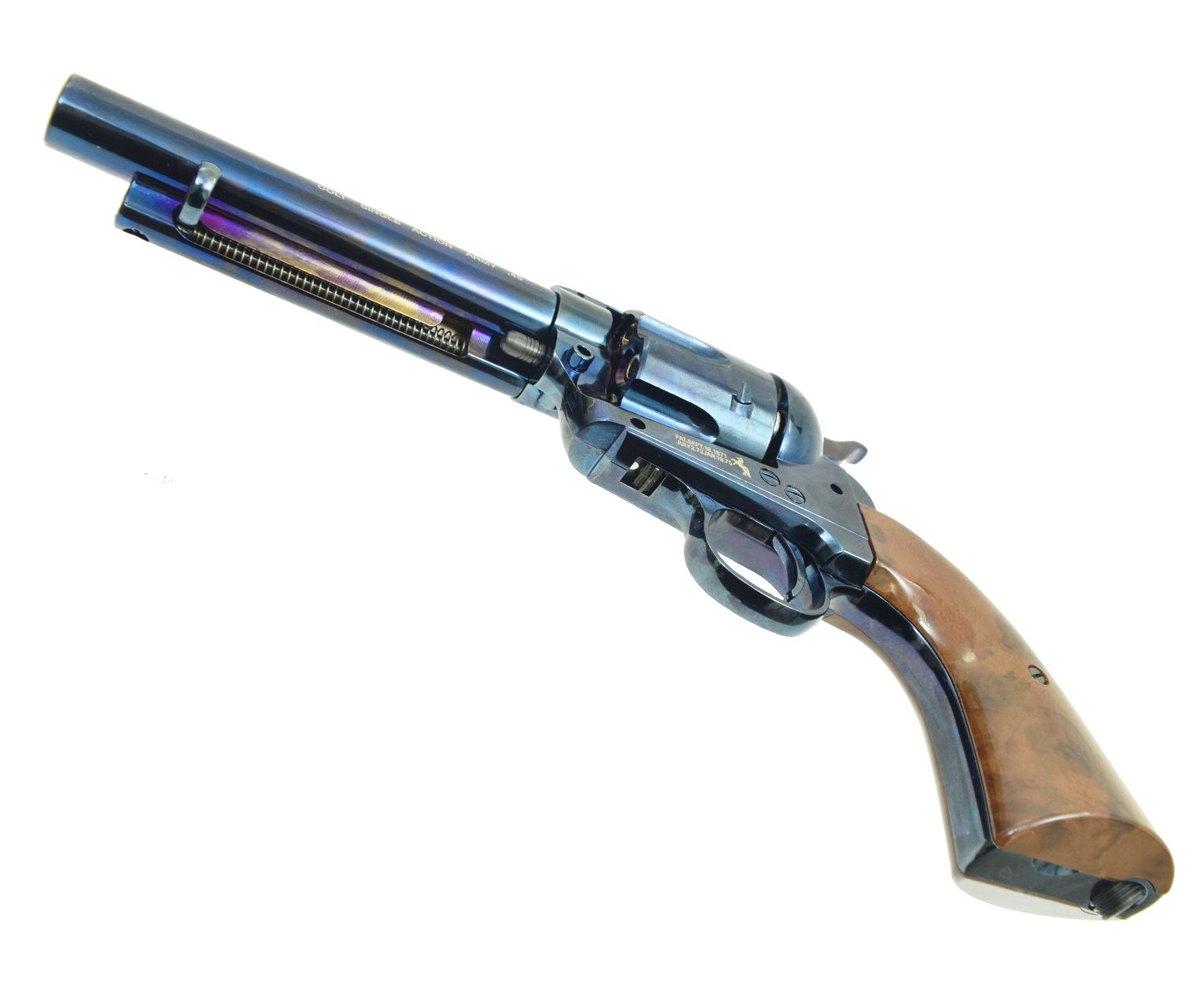 Пневматический револьвер Umarex Colt Single Action Army (SAA) .45 Pellet Blued, пулевой (5,5"), изображение 10